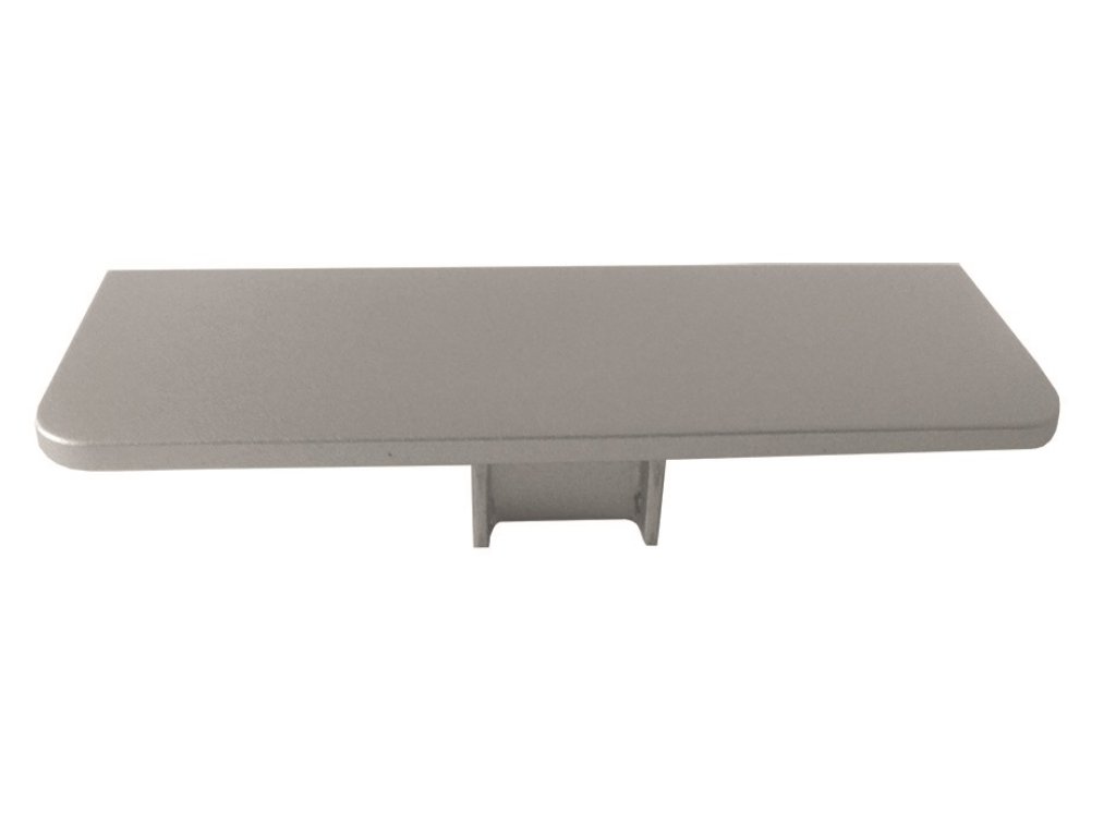 Koncovka plná k profilu C antracit plast