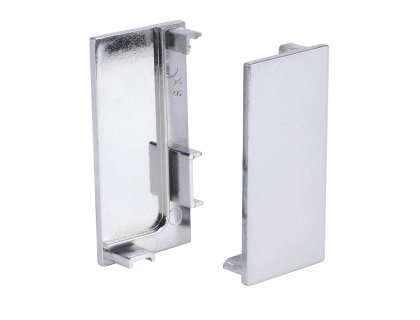 Koncovka plná k profilu J hliník natural, levá