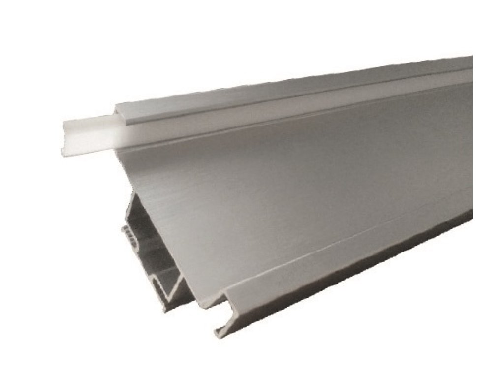 Profil LED vertikální středový 2250 mm nerez broušený