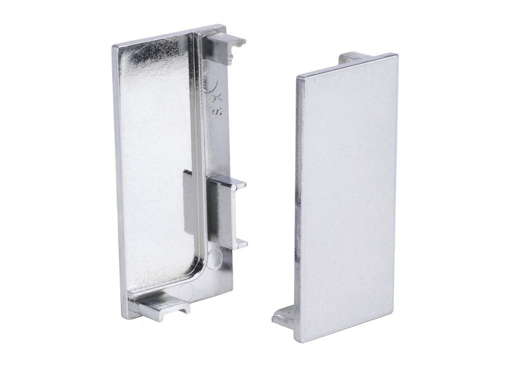 Koncovka plná k profilu J hliník, levá