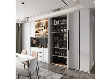 Kování pro zásuvné skříňové dveře