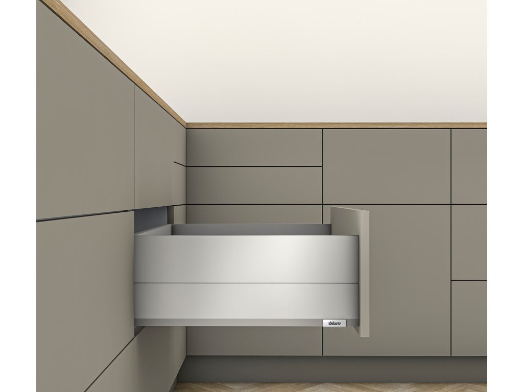 Merivobox 70kg šedá E Boxcap 500mm odpadkový koš