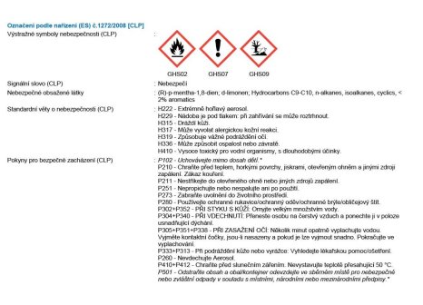HRANICLEAN 08 ruční čistič citlivých povrchů ve spreji 600 ml