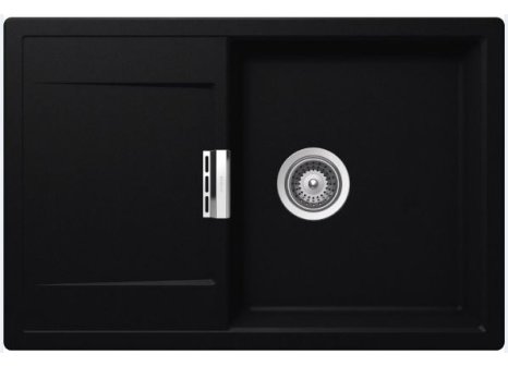 Kuchyňský granitový dřez SCHOCK MONO D-100 - Černá, Puro
